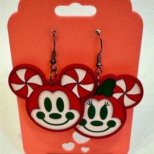 Minnie and Mickey Mouse Peppermint Earrings